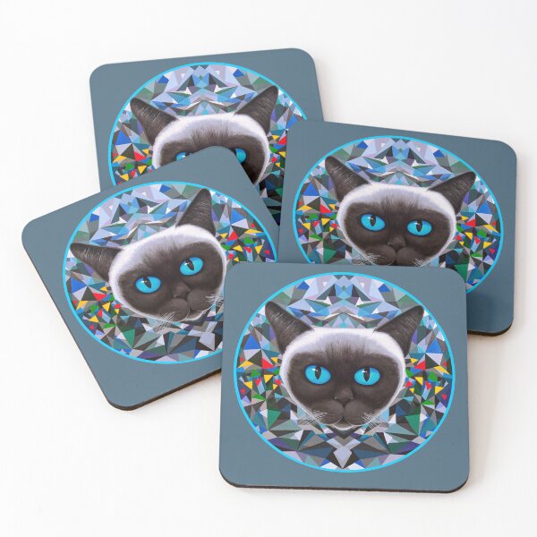 Item preview, Siamese Cat Stare designed and sold by shantilovesart.