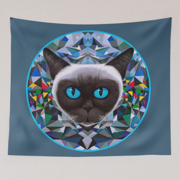 Item preview, Siamese Cat Stare designed and sold by shantilovesart.