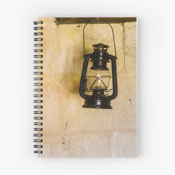 Item preview, Vintage Hanging Lantern On Rustic Wall, Antique Oil Lamp, Old Fashioned Home Lighting Decor designed and sold by Nmallia.