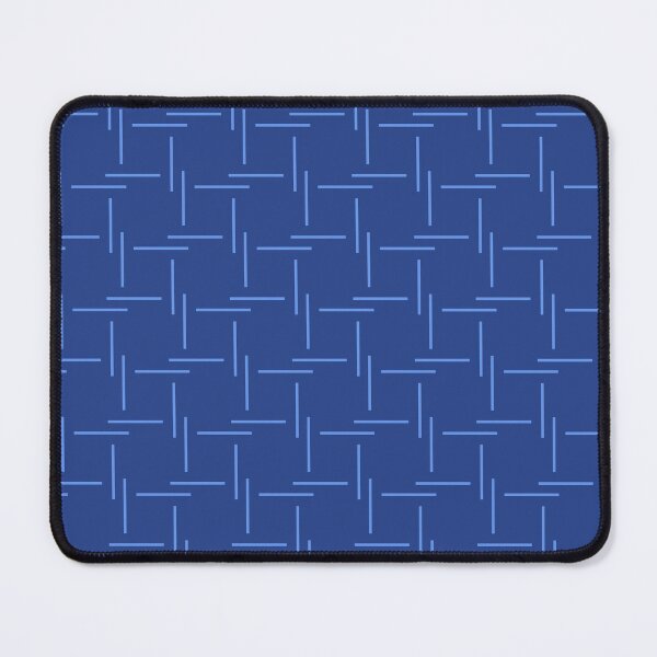 Item preview, Deep blue & cornflower blue lattice designed and sold by Mint + Midnight.
