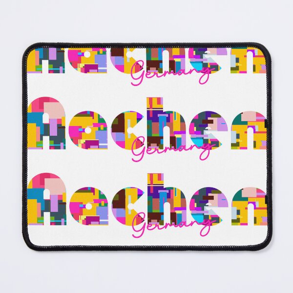 Item preview, Aachen, Germany, Vibrant Abstract City Typography Art designed and sold by Wanderful-roads.