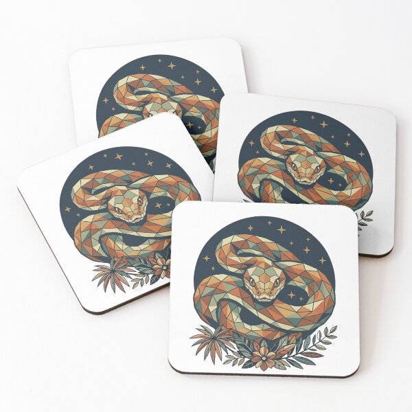 Item preview, Celestial Viper Modern Geometric Serpent designed and sold by unboxedbyJuls.