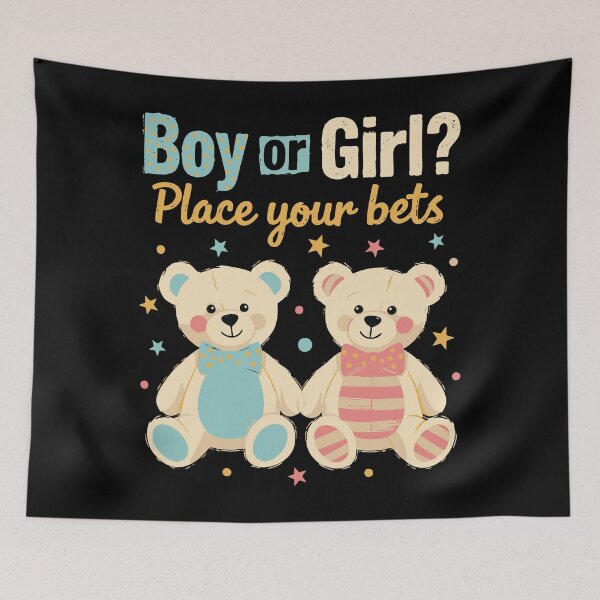 Item preview, Gender Reveal Boy Or Girl Place Your Bets Baby designed and sold by LuminOrb.