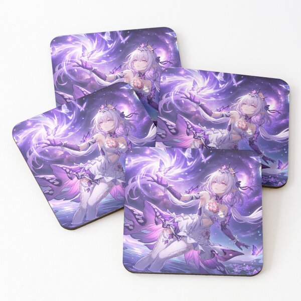 Item preview, Castorice // Honkai: Star Rail - Purple Butterfly Dreamy Anime Aesthetic Art designed and sold by Astraphyllia.