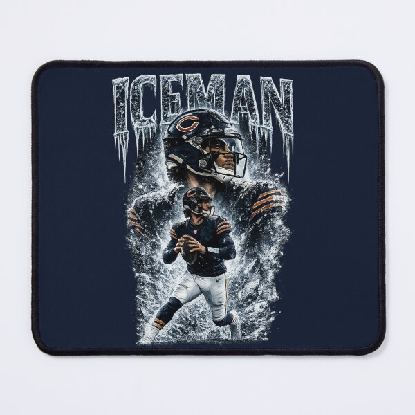 Item preview, Iceman Football Graphic Tee | Cold QB Ice Effect Design | Chicago-Inspired Navy Sports Shirt designed and sold by ThreadTheory976.