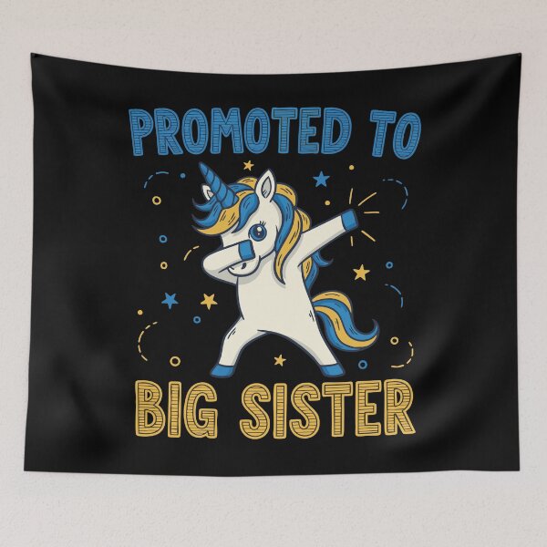 Item preview, Gender reveal Promoted To Big Sister baby shower designed and sold by LuminOrb.