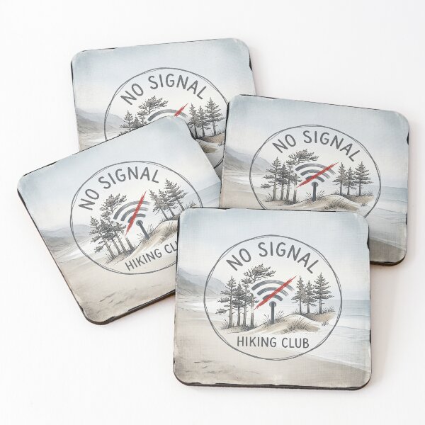 Item preview, No Signal Hiking Club Pine Trees designed and sold by ryanguas.