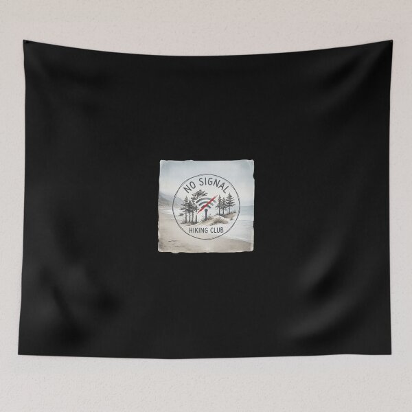 Item preview, No Signal Hiking Club Pine Trees designed and sold by ryanguas.