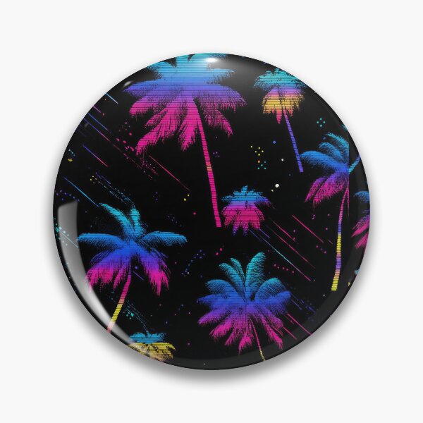 Item preview, 80s and 90s Retro Pixel Palm Tree Pattern designed and sold by AeonAcademy.