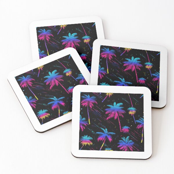 Item preview, 80s and 90s Retro Pixel Palm Tree Pattern designed and sold by AeonAcademy.