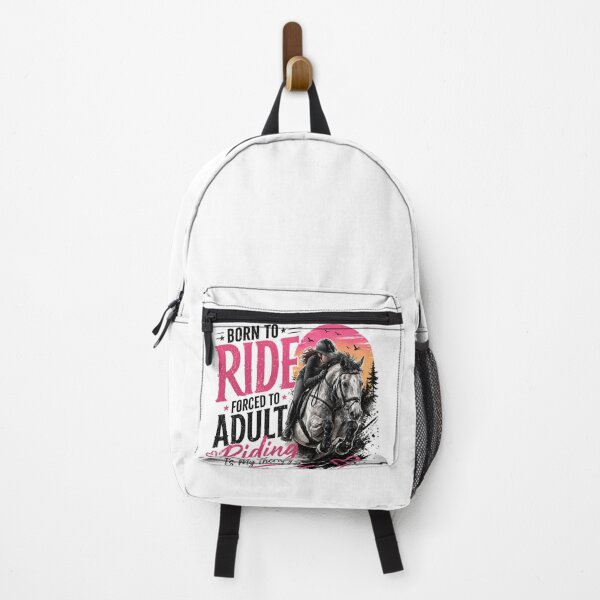 Item preview, Born To Ride Forced To Adult Horse Riding Equestrian Girl Funny Horse Lover designed and sold by Wear Sculpt.