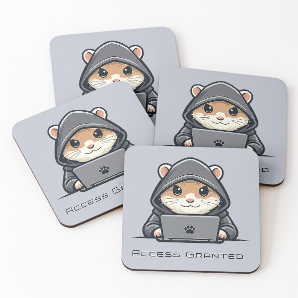 Item preview, Hacker Hamster – Access Granted Design designed and sold by Dogandesighn.
