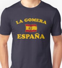 La Gomera Spain - Espana - Spanish Flag Unisex T-Shirt