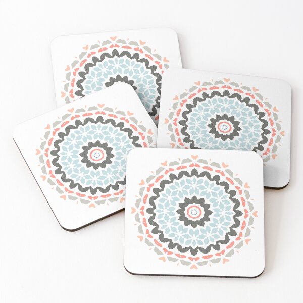 Artikelvorschau, Mandala Flower Artwork 02 Nordic Color 04 entworfen und verkauft von Stefanie Boike.