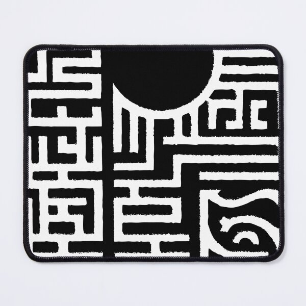 Item preview, Japanese hieroglyph maze lettering ornament pattern 127sm designed and sold by 127sm.