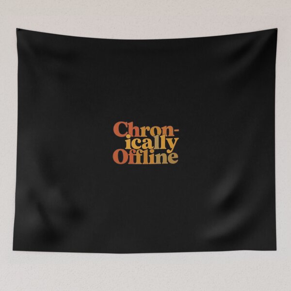 Item preview, Retro 70s Chronically Offline Earth Tone Typography designed and sold by ryanguas.