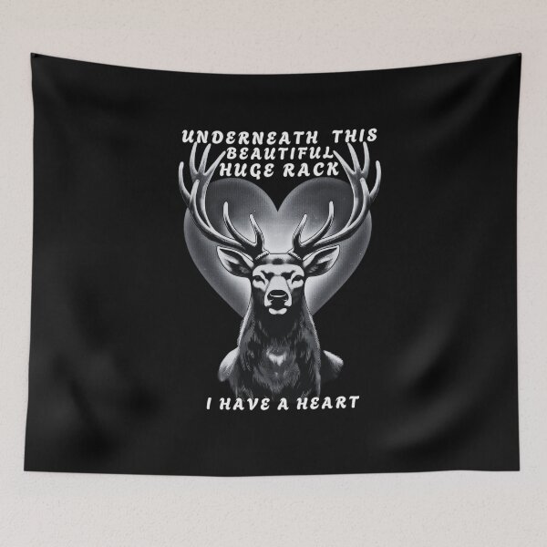 Item preview, I Have a Heart Under Rack. Under Every Beautiful Rack Beats a Wild Heart. Forest Inspired Design. designed and sold by Creative-Sanc.