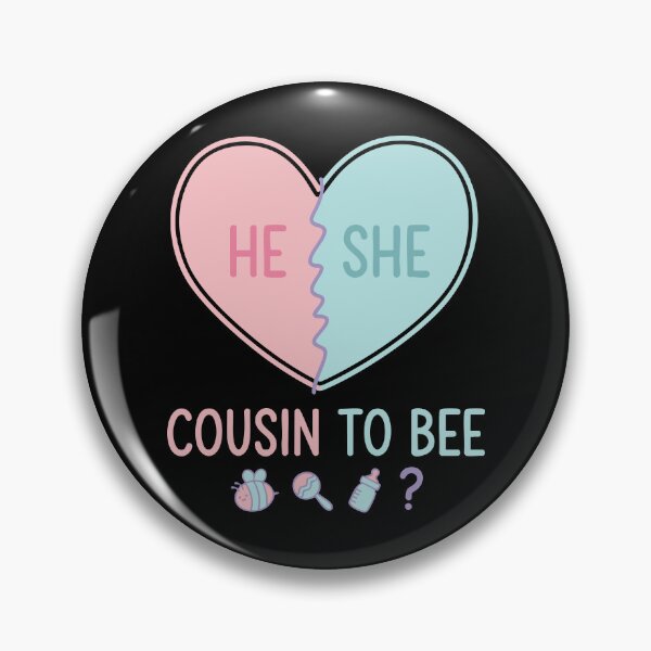 Item preview, Gender Reveal He She Cousin To Bee Baby Shower designed and sold by LuminOrb.