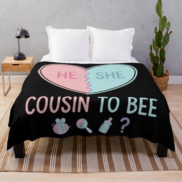 Item preview, Gender Reveal He She Cousin To Bee Baby Shower designed and sold by LuminOrb.