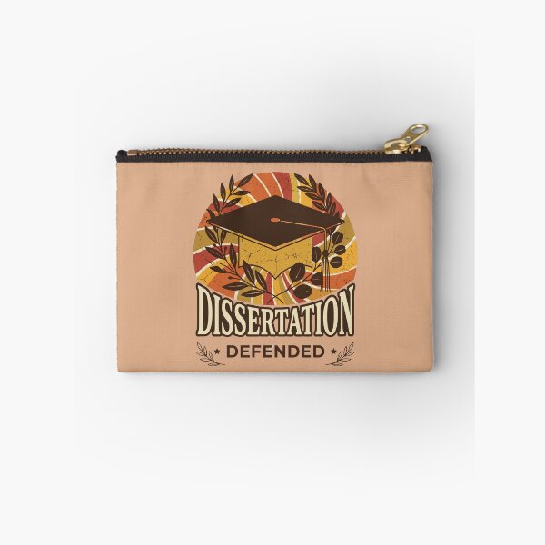 Item preview, PhD Graduate Celebration Design Dissertation Defended Achievement Humor Inspired Retro Botanical Style designed and sold by Im-Ara.