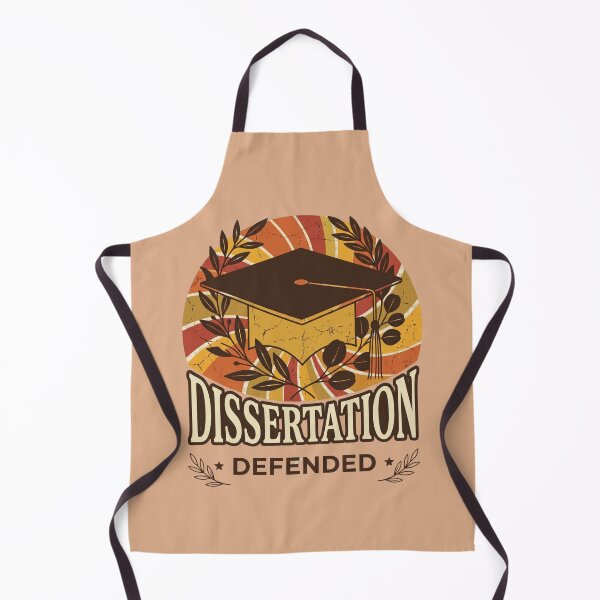 Item preview, PhD Graduate Celebration Design Dissertation Defended Achievement Humor Inspired Retro Botanical Style designed and sold by Im-Ara.