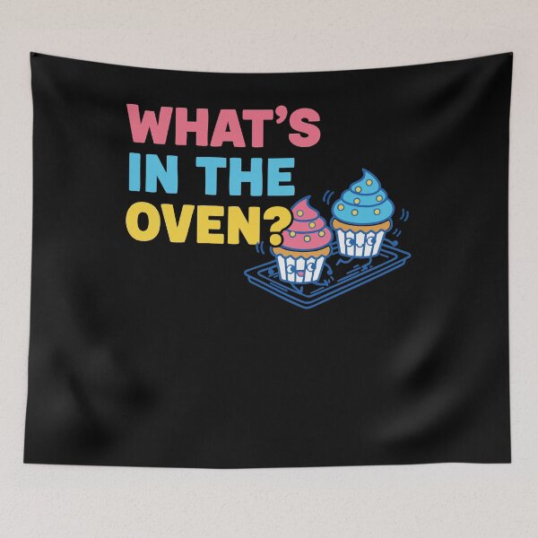 Item preview, Gender Reveal Whats In The Oven Baby Shower designed and sold by LuminOrb.