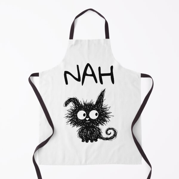 Item preview, Funny Black Cat – Nah Mood | Doodle Cat Meme designed and sold by moodiecatshop.