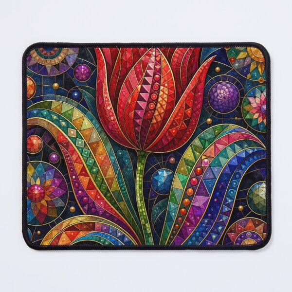 Item preview, Vibrant Mosaic Tulip Design designed and sold by purplesensation.