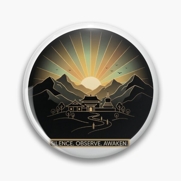 Item preview, Vipassana – Silence Observe Awaken | Mindfulness Meditation Spiritual Design designed and sold by ArtsyExplorer.