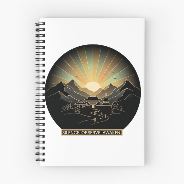 Item preview, Vipassana – Silence Observe Awaken | Mindfulness Meditation Spiritual Design designed and sold by ArtsyExplorer.