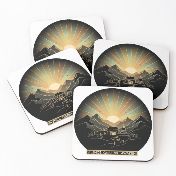 Item preview, Vipassana – Silence Observe Awaken | Mindfulness Meditation Spiritual Design designed and sold by ArtsyExplorer.