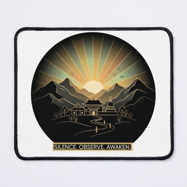 Item preview, Vipassana – Silence Observe Awaken | Mindfulness Meditation Spiritual Design designed and sold by ArtsyExplorer.