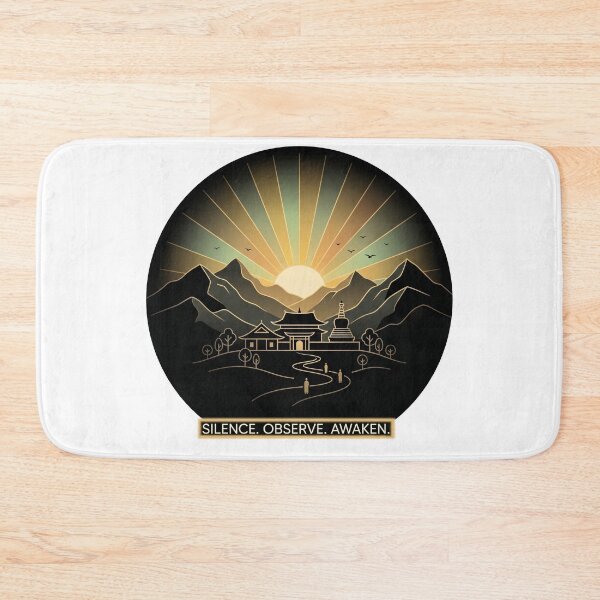 Item preview, Vipassana – Silence Observe Awaken | Mindfulness Meditation Spiritual Design designed and sold by ArtsyExplorer.