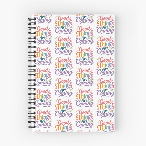 Item preview, Good Things Coming Colorful Quote Art designed and sold by PriyankaSonara.