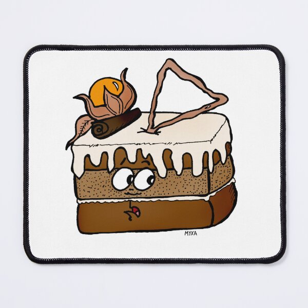 Item preview, The Worried Cake Slice designed and sold by MyxaART.
