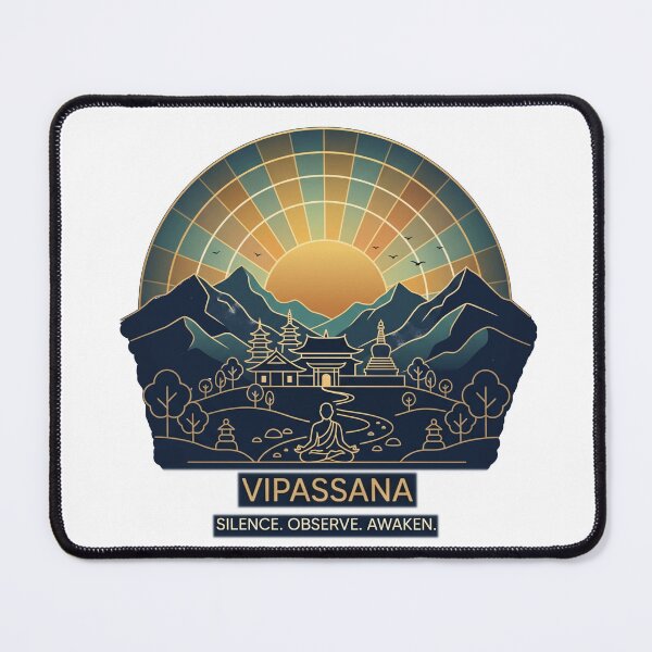 Item preview, Vipassana – Silence Observe Awaken | Zen Mindfulness Meditation Spiritual Design designed and sold by ArtsyExplorer.