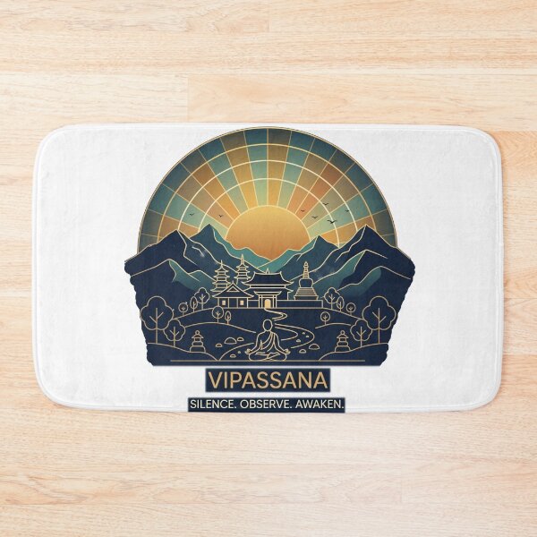 Item preview, Vipassana – Silence Observe Awaken | Zen Mindfulness Meditation Spiritual Design designed and sold by ArtsyExplorer.