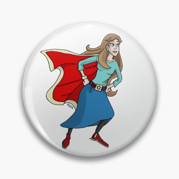Item preview, Jewish Superhero Woman - Eshet Chayil (Woman of Valor) designed and sold by MyxaART.