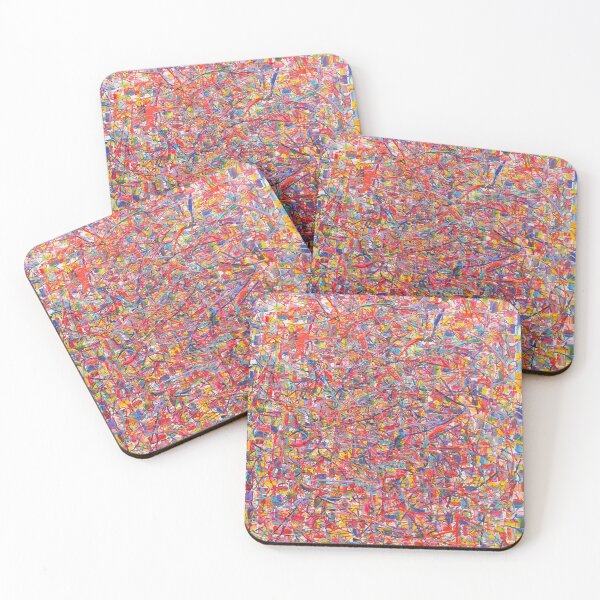 Item preview, POLLOCK MEETS PIXEL designed and sold by jaxcoh.