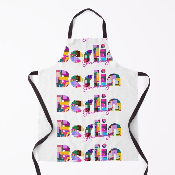 Item preview, Berlin, Germany, Vibrant Abstract City Typography Art designed and sold by Wanderful-roads.