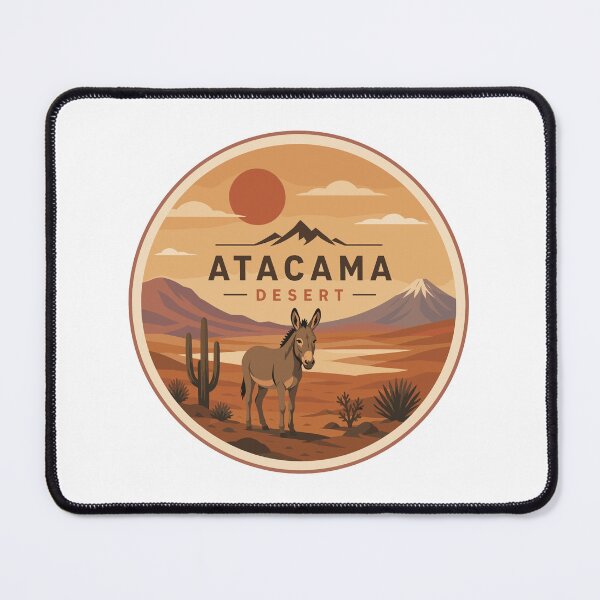 Item preview, Atacama Desert in South America, Vintage Travel Art Circle Emblem designed and sold by MaateoDesign.