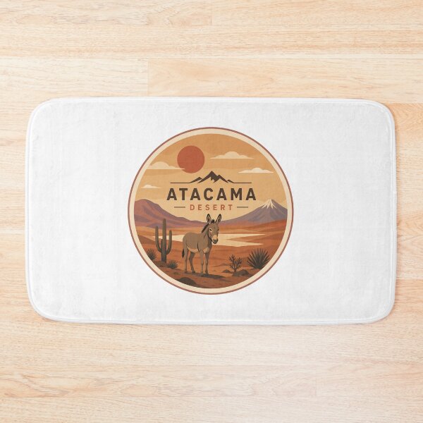 Item preview, Atacama Desert in South America, Vintage Travel Art Circle Emblem designed and sold by MaateoDesign.