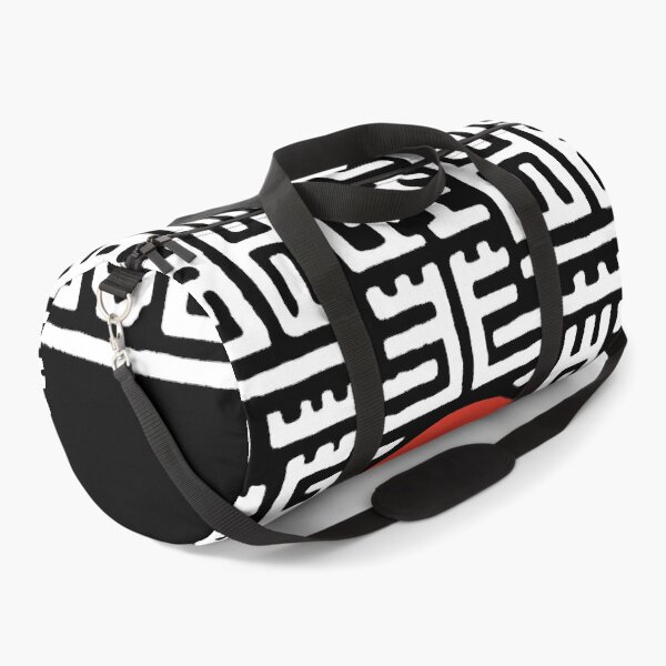 Item preview, Japanese hieroglyph maze lettering ornament pattern with red sun 127sm designed and sold by 127sm.