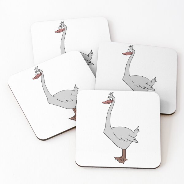 Item preview, Mischievous Grey Ukrainian Goose designed and sold by MyxaART.