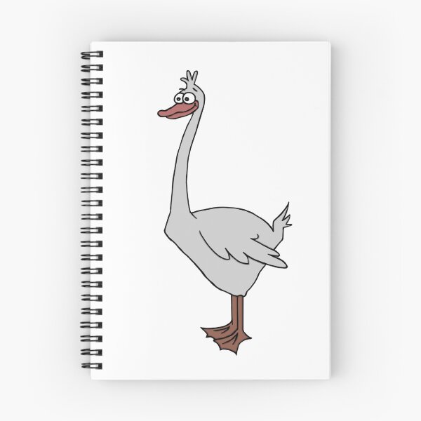 Item preview, Mischievous Grey Ukrainian Goose designed and sold by MyxaART.