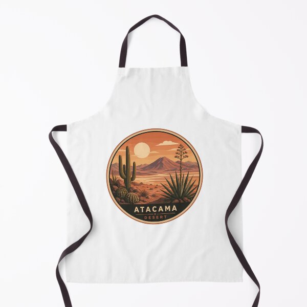 Item preview, Atacama Desert in Northern Chile, Vintage Travel Art Circle Emblem designed and sold by MaateoDesign.