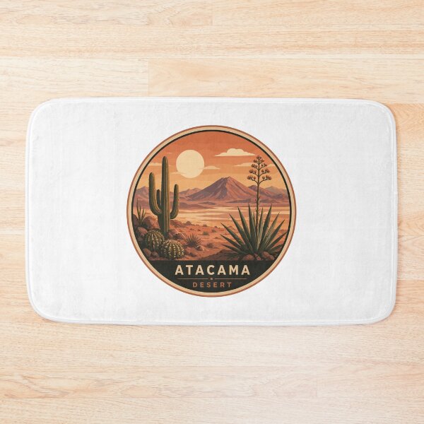 Item preview, Atacama Desert in Northern Chile, Vintage Travel Art Circle Emblem designed and sold by MaateoDesign.