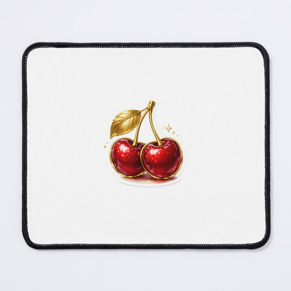 Item preview, Golden Cherry Luxe Aesthetic Sticker designed and sold by VisionInkStudio.