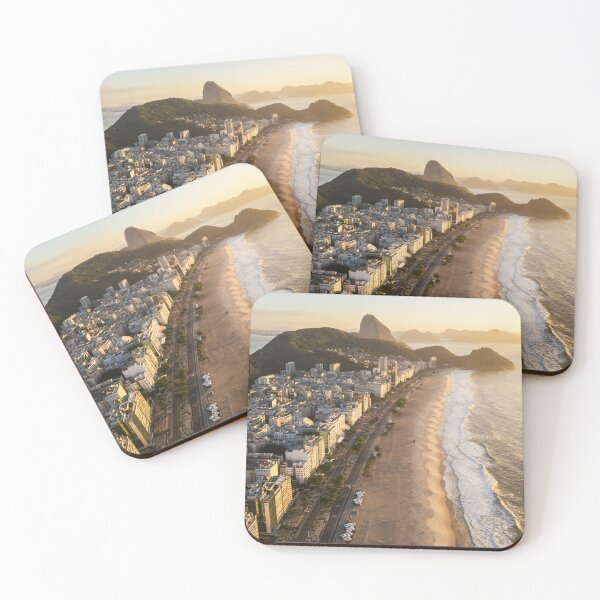 Item preview, Rio de Janeiro Skyline - Copacabana Golden Hour designed and sold by printlume-store.