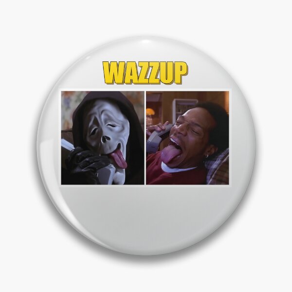 Item preview, Wazzup Ghostface Scary Movie Funny Meme designed and sold by fraseslocas77.